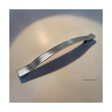 Kazan Hobi 5 Adet Akasya Çizgili Krom Dolap Kulpu – Alüminyum Modern Mobilya Kulpu (128 mm / 160 mm / 192 mm / 224 Mm) (224MM) - Çok Renkli