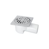 Kazan Hobi 50 mm Yandan Çıkışlı 10X10 cm Melez Yer Süzgeci - Çok Renkli