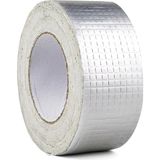 Kazan Hobi 5cm x 2 mt Yüksek Sıcaklık Dayanan Su Geçirmez Alüminyum Folyo Çamur Bant, Çatı Duvar Çatlak Onarıcı Yalıtım, 2 Metre, Boru Yalıtımı, Yalıtım Bandı, Panel Yalıtımı (2 Metre)