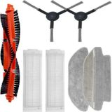 Kazan Hobi 7 Parça Mi Robot Vacuum Mop PRO(STYJ02YM) Vacuum Mop P Uyumlu Fırça,hepa Filtre Mop Paspas Yedek Parça Seti