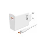 Kazan Hobi Adaptör, 33 W USB Hızlı Şarj Başlık + 1m Hızlı Şarj Kablosu Fast Turbo Qualcomm 3.0 Ms-11 Hızlı Şarj Göstergeli (Yerli Üretim) (33W+TYPE-C Kablolu) - Çok Renkli