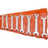 Kazan Hobi Aee® 8 Parça Anahtar Takımı Seti Ağzı Açık Çift Taraflı 6-22MM 6X7-8X9-10X11-12X13-14X15-16X17-18X19-20X22 Araba Motorsiklet Bisiklet Tamiri Somun Sıkma Aparatı