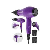 Kazan Hobi Alman 3600 W Profesyonel Saç Kurutma Makinesi, Ac Motor, MS-9001, Mor, 2 Adet Başlık - Çok Renkli