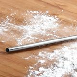 Kazan Hobi Alüminyum Silindir Yuvarlak Metal Oklava Tekli 49 cm Mutfak Börek Hamur Un Yufka Açma Krom Renk