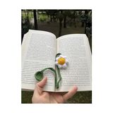Kazan Hobi Amigurumi Örgü Papatya Kitap Ayracı ve Kitap Aksesuarı - Çok Renkli - Standart - Otomatik