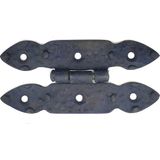 Kazan Hobi Antika Tarz Dekoratif Pirinç Düğmeli Menteşe - 117X57 Mm, Oksit