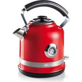 Kazan Hobi Ariete Moderna Su Isıtıcı Kırmızı 2854/00 - Modern Kettle 1,7 Lt, 2000 Watt, Paslanmaz Çelik Gövde, Su Sıcaklığını Gösteren Termometre, 360° Kablosuz Taban