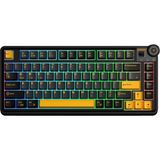 Kazan Hobi Aula AU75 3 Modlu Rgb Hot Swap Mekanik Tkl Seiya Switch Kablosuz Makrolu Klavye Siyah