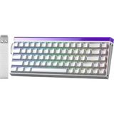Kazan Hobi Aula Hero 68 He Manyetik Klavye Rapid Trigger Jade King Switch 8000Hz Rgb Neon Tkl Hot Swap Oyuncu Klavyesi Beyaz