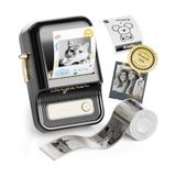Kazan Hobi B21 Pro Etiket Yapıcı, 300DPI Hd Etiket Yazıcısı, Notlar, Fotoğraflar, Çalışma Grafikleri, Not Oluşturucu, 50X30 mm Etiket, 230 Adet (Siyah) - Çok Renkli