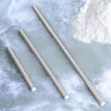 Kazan Hobi BADEM10 Alüminyum Metal Oklava 3'lü Set Börek Hamur Yufka Açma Silindir Yuvarlak Uzun Kısa Mutfak Araç