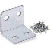 Kazan Hobi BADEM10 Mobilya Dolap Köşe Bağlantı Sabitleme L Demir Gönye 25X25X30 mm (25 Adet)