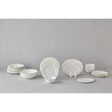 Kazan Hobi Be Original Leila 30 Parça Bone China Porselen Yemek Takımı – 6 Kişilik, Modern Minimalist Tasarım