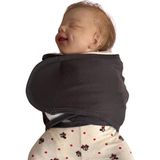 Kazan Hobi Bebek Kundak Kemer Ayarlanabilir Ergonomik Yenidoğan Yarım Kundak (Antrasit)