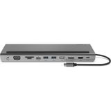 Kazan Hobi Belkin Usb-C Hub, 11'i 1 Arada Çoklu Bağlantı Noktalı Adaptör Yuvası, 4K Hdmı, Displayport, Vga, Usb-C ve 100W, Bağlı Cihazdan Şarj Etmek Için, 3x USB A, Gigabit Ethernet, Sd, Microsd, 3,5 mm Jak