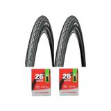 Kazan Hobi Bike Sky Chaoyang 26 Jant 26X1.75 Bisiklet Dış Lastiği Yol Tipi H-460 x 2 Adet + Iç Lastik ve Dış Lastik Seti