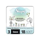 Kazan Hobi Bio Natural Premium Plus Hijyenik Ped Gece 18 Adet