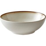 Kazan Hobi Bıtz Salata Kasesi, Kase/taş Kase, Bulaşık Makinesinde Yıkanabilir, 30 cm Çapında, Krem/krem