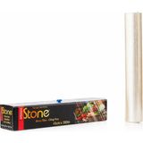 Kazan Hobi Broken Stone Pvc Streç Film Rulosu – Kesici Kutulu, Güçlü ve Esnek Gıda Streç Film, Tazelik Koruyucu, Buzdolabı & Mikrodalga Uyumlu, Mutfak ve Catering Kullanımı, 1 Paket (45 cm x 300 M)