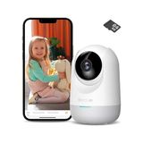 Kazan Hobi C211 2k Pro Wifi 360° Akıllı Güvenlik Kamerası, Iç Mekan Ip Kamera, Bebek Monitörü, Evcil Hayvan Kamerası, Hareket Algılama, Insan Takibi, Iki Yönlü Ses, Gece Görüşü