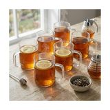 Kazan Hobi Cam Kupa; 6'lı Borosilikat Seti, Isıya Dayanıklı, Ince ve Hafif Çay, Kahve ve Bitki Çayı Bardağı Takımı (220 Ml), 13508 GPB14