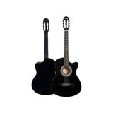 Kazan Hobi CG-390BK-XBAG Siyah Klasik Gitar 4/4 Sap Ayarlı Kesik Kasa Full Set - Çok Renkli