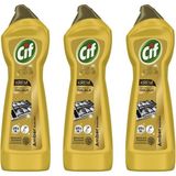 Kazan Hobi Cif Krem Ekstra Parlaklık Altın Serisi Temizleyici, 500 Ml, 3'lü Paket, Mutfak Yüzeyleri Için