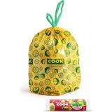 Kazan Hobi Cook Büzgülü Kokulu Çöp Torbası, Büyük Boy (Limon) 65 x 70 cm (10 Adet/rulo)