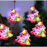 Kazan Hobi Coverzone Kardan Adam Motifli 5'li LED Ağaç Dekoratif Lambayılbaşı Renkli Işıklar Asılı Işık Sahne Düzeni Rgb Aydınlatma Zinciri Noel Süsleri