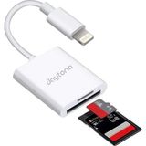 Kazan Hobi Daytona NK1022 Apple iPhone iPad Lightning To Sd Camera Reader Sd Micro Sd Kart Okuyucu Kablo Adaptör-Beyaz