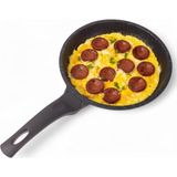Kazan Hobi Deconox Alüminyum Döküm Kızartma Tavası | 6mm Kalınlık, Tek Saplı Yapışmaz Yüzey | Eşit Isı Dağılımı | Sağlam ve Dayanıklı Yapı | 28CM ve 24CM Boyut Seçenekleri (24 Cm)