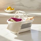 Kazan Hobi Deconox Katlanabilir Silikon Çamaşır Sepeti 17 Litre, Yer Tasarruflu Akordiyon Sele, Kulplu ve Çok Amaçlı Düzenleyici, Banyo ve Mutfak Için Pratik Katlanır Leğen (48X28 Cm)