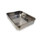 Kazan Hobi Derin Fırın Tepsisi Yoğurt Mayalama Paslanmaz Çelik Çok Amaçlı Dikdörtgen Metal Tava Saklama Kabı (36,5X26,5X6,5 Cm; 304 (18/10) Kalite, Makinede Yıkanabilir, Gıdaya Uygun, Kolay Temizlenebilir)