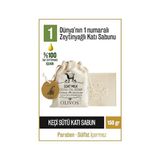 Kazan Hobi Doğal Keçi Sütü ve Zeytinyağlı Katı Sabun, Keçi Sütlü El Sabunu, Kese Hediyeli 150 G (Keseli)