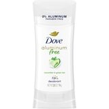Kazan Hobi Dove Güvercin%0 Alüminyum Deodorant Çubuk Koltuk Altı Bakımı Salatalık ve Yeşil Çay Için Tahriş Etmeyen, 2,6 Oz