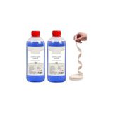 Kazan Hobi Dünya Magnet 2 Adet 250 Ml, Mavi Kandil Yağı, Kokusuz Iç Mekan Gaz Lambası Yağı 250+250 ml ve 1 Metre Fitil - Çok Renkli