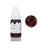 Kazan Hobi Epoksi Reçine Transparan Boya Pigment Şeffaf Epoksi Boyası 20 ml Kızıl Kahve - 3002 - Çok Renkli