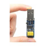 Kazan Hobi Esp-01 USB Adaptör V1 CH340, Reset Butonlu, ESP01 ESP8266 ESP-01S Wifi Modülü Programlama Adaptörü, 3.3V - Çok Renkli