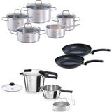 Kazan Hobi Fissler Vitaquick Edition 6+3,5 Litre Düdüklü Tencere + Viseo Tencere ve Tava Seti