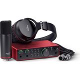 Kazan Hobi Focusrite Scarlett 2i2 Studio Gen 4 Ses Kayıt Paketi: Şarkı Yazarları Için Kayıt, Yayın ve Podcasting Için Kondansatör Mikrofon ve Kulaklık, USB Audio Arayüzü