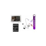 Kazan Hobi Fontenay Protez Tırnak Tips Üst Form Jel Tips 12 Farklı Model, Uv LED Kurutucu Lamba Masa Sabitlemeli Set, Beyaz