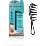 Kazan Hobi Fontenay Saç Şekillendirici Pudra Toz Wax Mat Effect Mavı 20GR + Şekil Tarağı 2'li Set