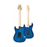 Kazan Hobi GLC-40BL Profesyonel Mavi Elektro Gitar Seti, Stand, Gigbag, Askı, Capo, Tuner, Pena, Kablo ve Yedek Tel - Çok Renkli