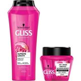 Kazan Hobi Gliss Supreme Length Uzun Saçlara Özel Bakım Seti, Şampuan 500 Ml, Maske 300 ml