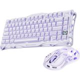 Kazan Hobi Gravastar Mercury V75 Hall Effect, Rapid Trigger 8.000 Hz Kablolu Manyetik Klavye + M1 Pro 26.000 Dpı Rgb Kablosuz Mouse Oyuncu Seti, Lavender Purple