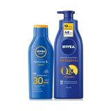 Kazan Hobi Güneş Losyonu SPF30 200 ML+Q10 Sıkılaştırıcı Vücut Sütü 400 ml