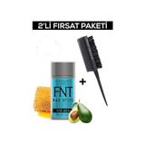 Kazan Hobi Hair Wax Stick 75 G For Men + Profesyonel Topuz Krepe Şiş Tarak 3043 2'li Set - Çok Renkli