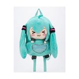 Kazan Hobi Hatsune Miku Peluş Sırt Çantası, Yumuşak Dokulu, Turkuaz, 38X30 Cm, Anime Temalı - 10 cm - Çok Renkli