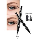 Kazan Hobi Hb Tasarım Çift Taraflı Çiçek Desenli Kalem Eyeliner, HBTASARIM12CICEK1