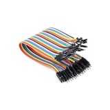 Kazan Hobi Kablo, 40 Pin Erkek Erkek Breadboard Jumper Atlama 20 cm - Çok Renkli